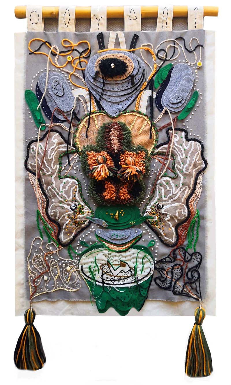 Underwater Venus, textile 2022